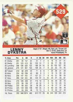 Lenny Dykstra  baseball card collectible - Main Image 2