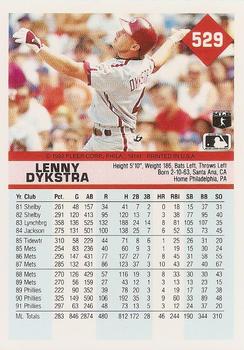 Lenny Dykstra  baseball card collectible - Main Image 2