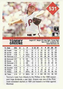 Tommy Greene  baseball card collectible - Main Image 2