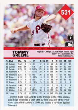 Tommy Greene  baseball card collectible - Main Image 2