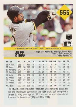 Jeff King  baseball card collectible - Main Image 2