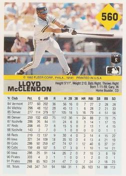 Lloyd McClendon  baseball card collectible - Main Image 2