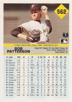 Bob Patterson  baseball card collectible - Main Image 2