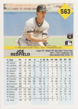 Joe Redfield  baseball card collectible - Main Image 2