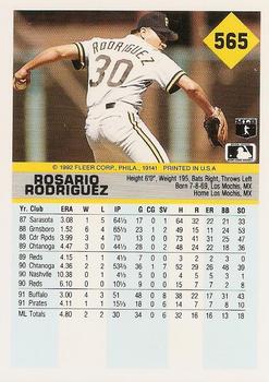 Rosario Rodriguez  baseball card collectible - Main Image 2
