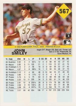 John Smiley  baseball card collectible - Main Image 2