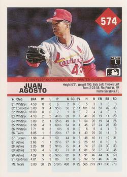 Juan Agosto  baseball card collectible - Main Image 2