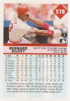 Bernard Gilkey  baseball card collectible - Main Image 2