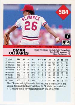 Omar Olivares  baseball card collectible - Main Image 2