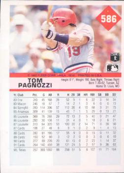 Tom Pagnozzi  baseball card collectible - Main Image 2