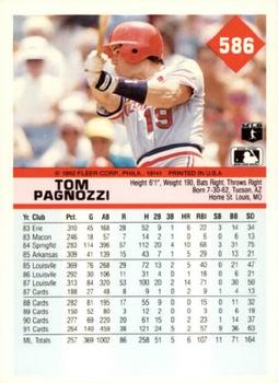 Tom Pagnozzi  baseball card collectible - Main Image 2