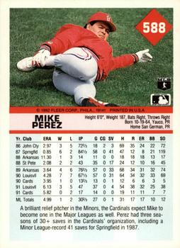 Mike Perez  baseball card collectible - Main Image 2