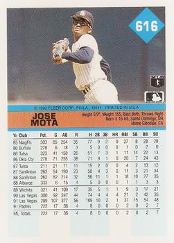Jose Mota  baseball card collectible - Main Image 2