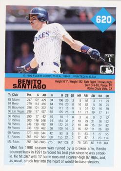 Benito Santiago  baseball card collectible - Main Image 2