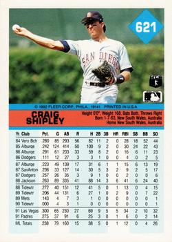 Craig Shipley  baseball card collectible - Main Image 2