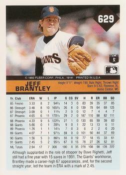 Jeff Brantley  baseball card collectible - Main Image 2
