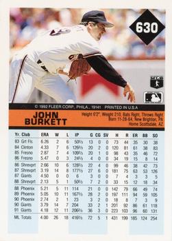 John Burkett  baseball card collectible - Main Image 2