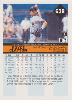 Royce Clayton  baseball card collectible - Main Image 2