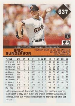 Eric Gunderson  baseball card collectible - Main Image 2