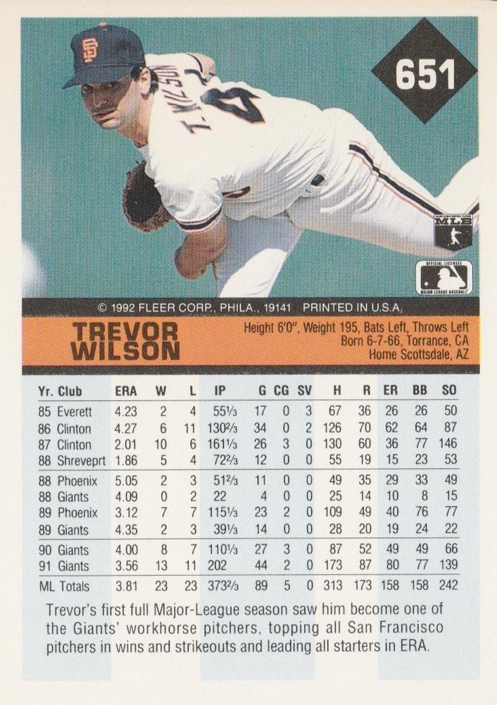 Trevor Wilson  baseball card collectible - Main Image 2
