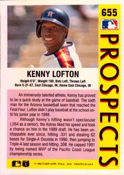 Kenny Lofton  baseball card collectible - Main Image 2