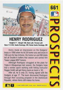 Henry Rodriguez  baseball card collectible - Main Image 2