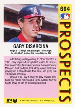Gary DiSarcina  baseball card collectible - Main Image 2