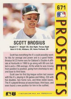 Scott Brosius  baseball card collectible - Main Image 2