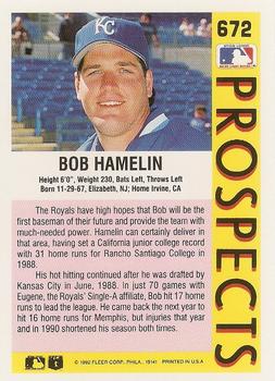 Bob Hamelin  baseball card collectible - Main Image 2