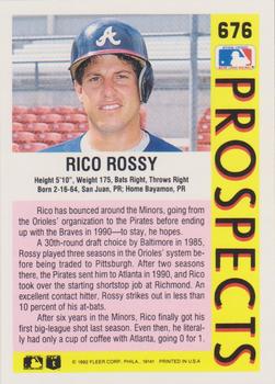 Rico Rossy  baseball card collectible - Main Image 2