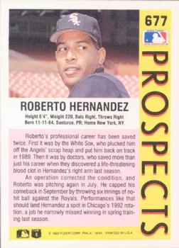 Roberto Hernandez  baseball card collectible - Main Image 2
