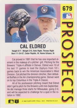 Cal Eldred  baseball card collectible - Main Image 2