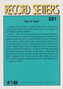 Rickey Henderson  baseball card collectible - Main Image 2