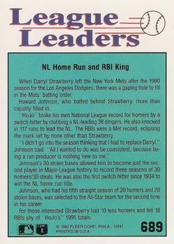 Howard Johnson  baseball card collectible - Main Image 2