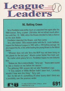 Terry Pendleton  baseball card collectible - Main Image 2