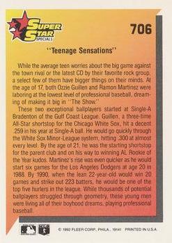 Teenage Sensations (Ramon Martinez / Ozzie Guillen)  baseball card collectible - Main Image 2