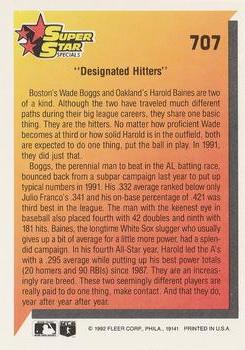 Designated Hitters (Harold Baines / Wade Boggs)  baseball card collectible - Main Image 2