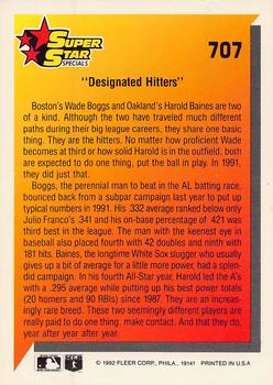 Designated Hitters (Harold Baines / Wade Boggs)  baseball card collectible - Main Image 2