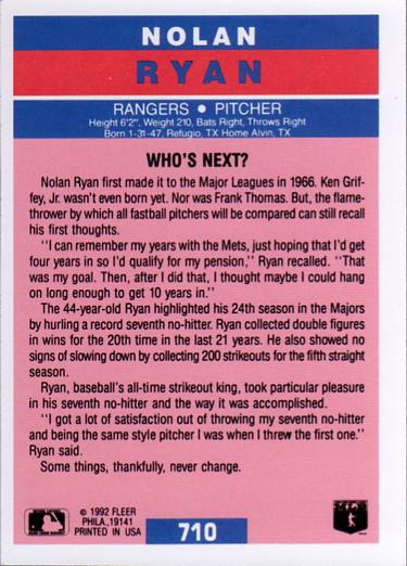 Nolan Ryan  baseball card collectible - Main Image 2
