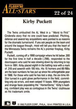 Kirby Puckett  baseball card collectible - Main Image 2