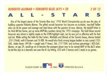 Roberto Alomar  baseball card collectible - Main Image 2