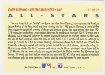 Dave Fleming  baseball card collectible - Main Image 2