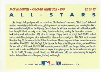 Jack McDowell  baseball card collectible - Main Image 2