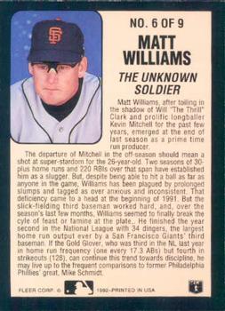 Matt Williams  baseball card collectible - Main Image 2
