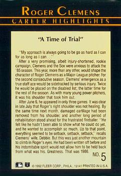 Roger Clemens  baseball card collectible - Main Image 2