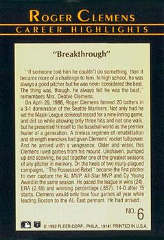 Roger Clemens  baseball card collectible - Main Image 2