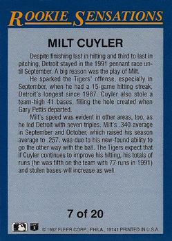Milt Cuyler  baseball card collectible - Main Image 2