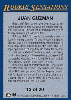 Juan Guzman  baseball card collectible - Main Image 2