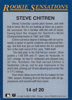 Steve Chitren  baseball card collectible - Main Image 2