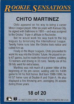 Chito Martinez  baseball card collectible - Main Image 2
